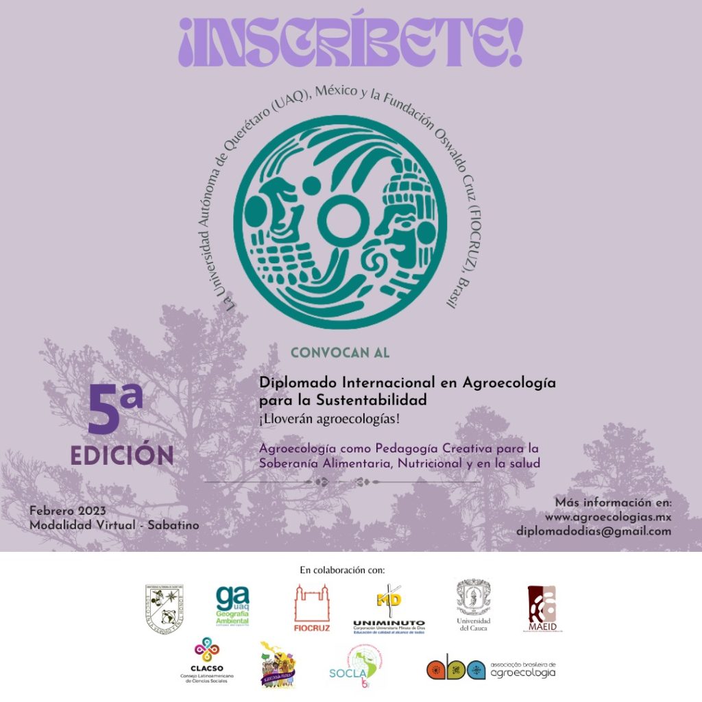 Convocatória para a 5ª edição do Diplomado Internacional em Agroecologia para a Sustentabilidade